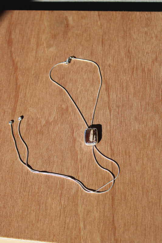 driftwood stripe bolo tie