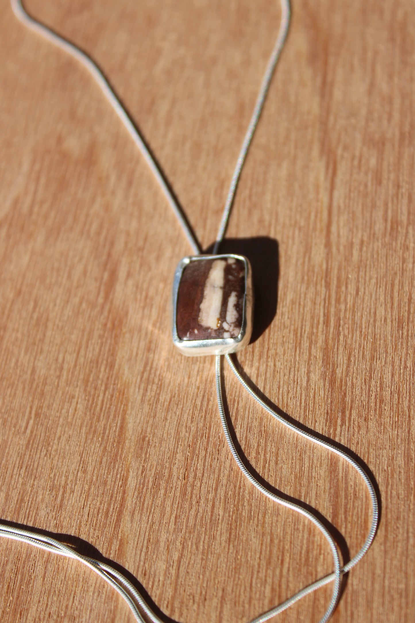 driftwood stripe bolo tie